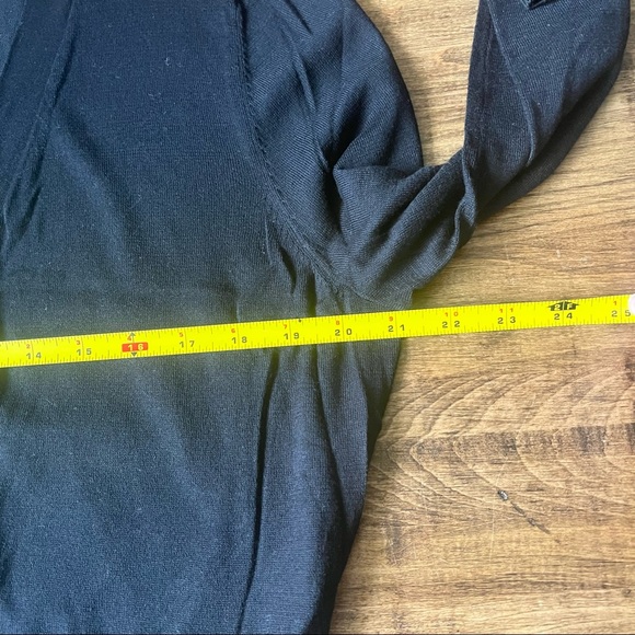 Talbots Black Cropped Open Cardigan New - Picture 4 of 6